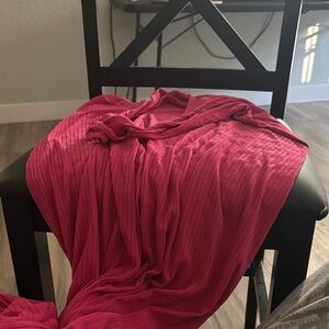 Fashion Nova Fuchsia Pleated Dress